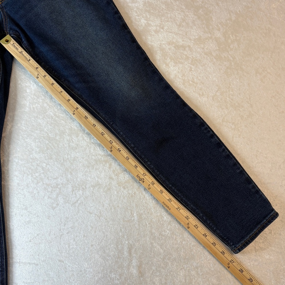 OLD NAVY Rockstar Demin Jeans Womens 12 Super Skinny Mid Rise Dark Wash - Picture 8 of 12